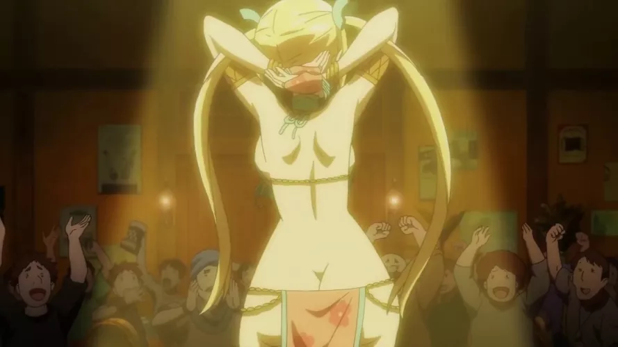 Loved this scene of Lucy dancing in the bar, she was looking really hot. [Fairy tail]