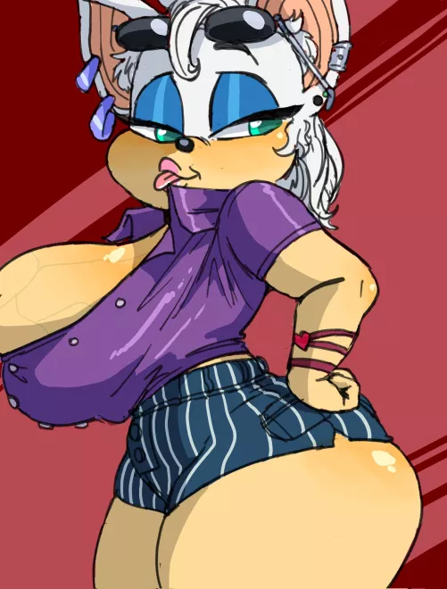 Rouge in Casual Clothes? Yes Please! (Artist:SeanMalikDesigns)