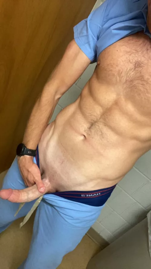 What’s under your doctors scrubs (m)