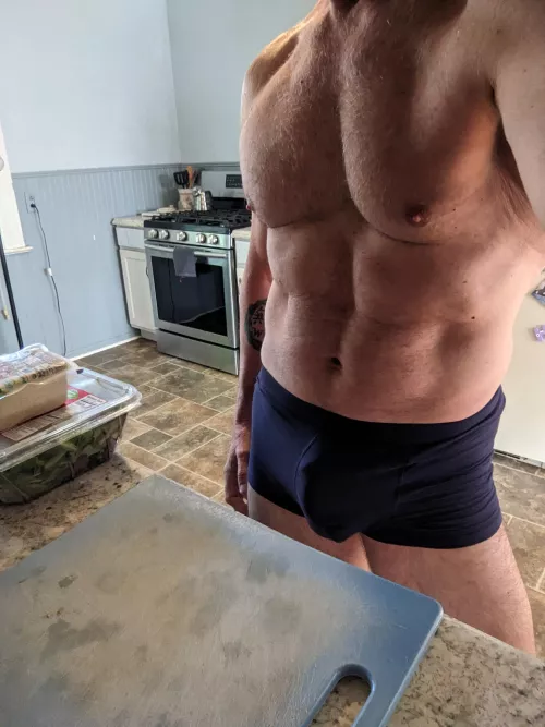 (58) yes this really is how I dress to food prep.