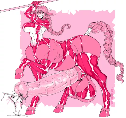 Centauress in latex (cholericat)