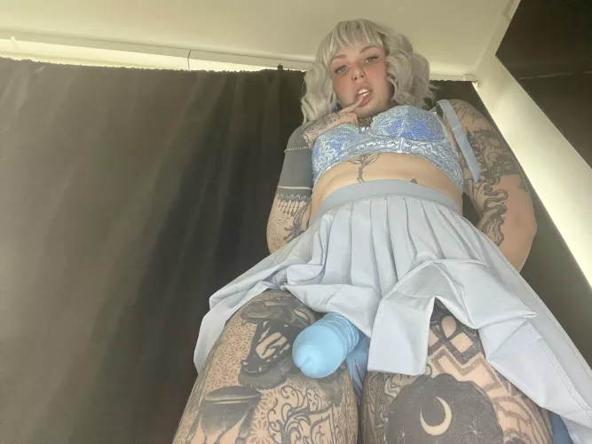 Does a tattooed girl in a strapon turn you on?