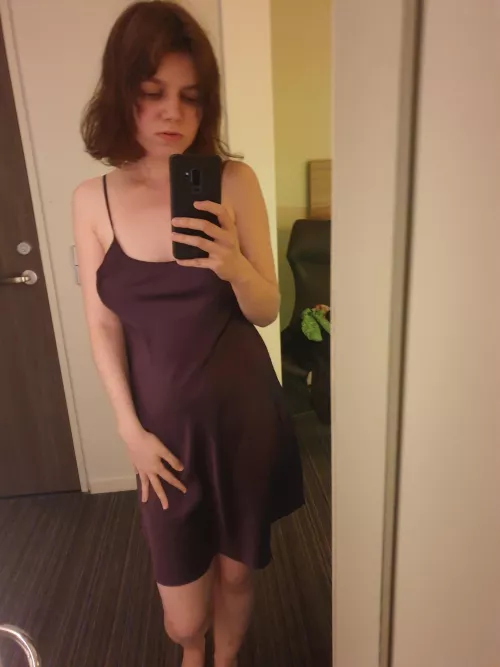 [F] I think purple satin suits me