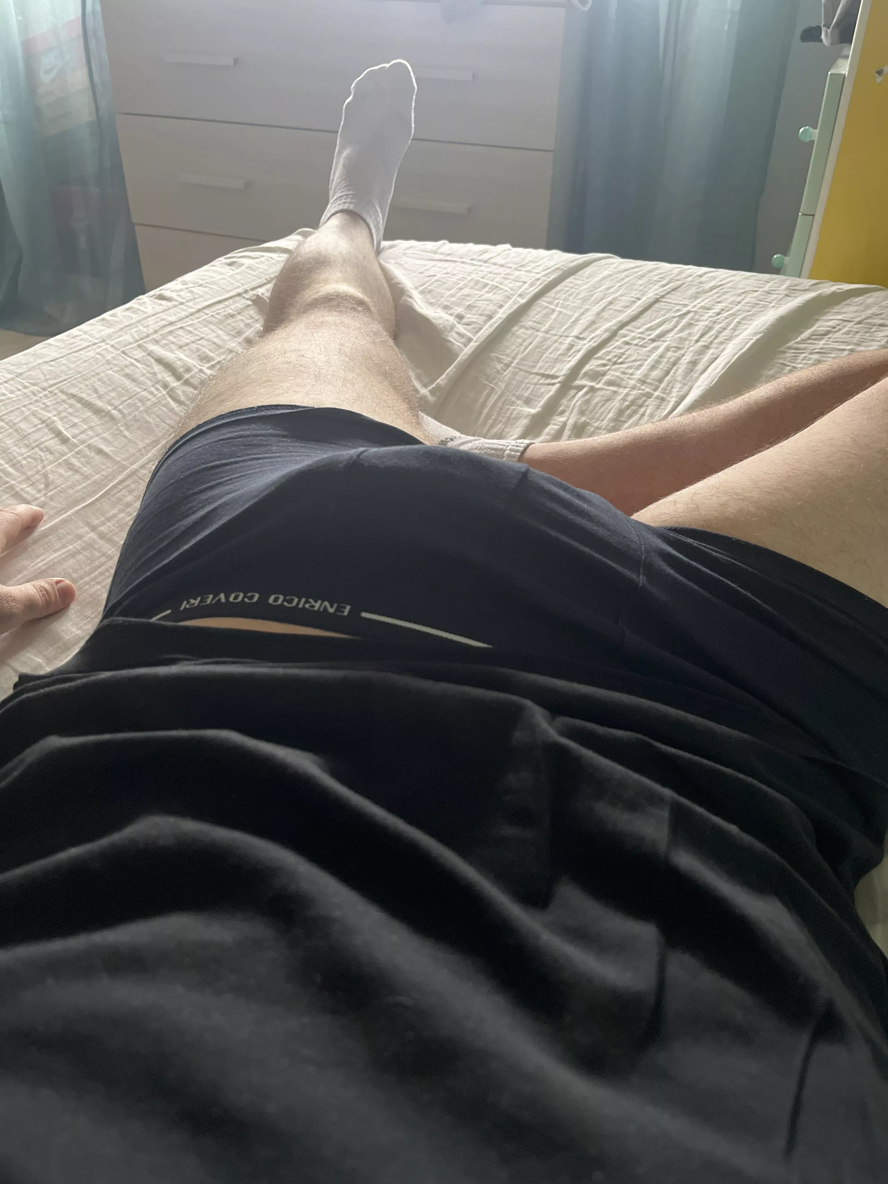 Hope you like my white socks…. 😏