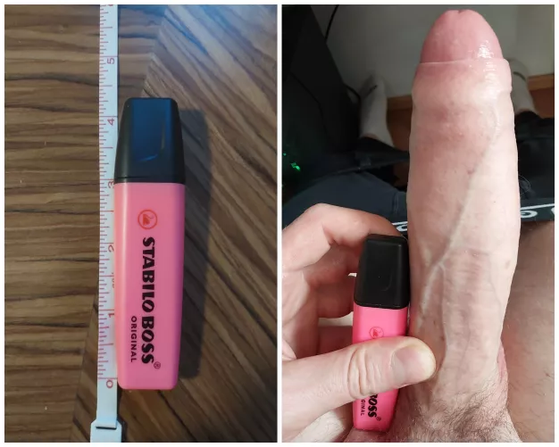 I bet you are barely bigger than a marker