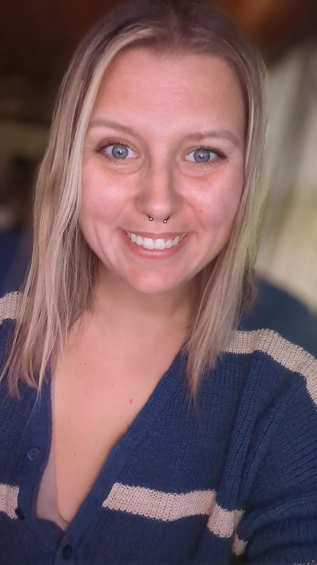 I got a new piercing today 🫣👻