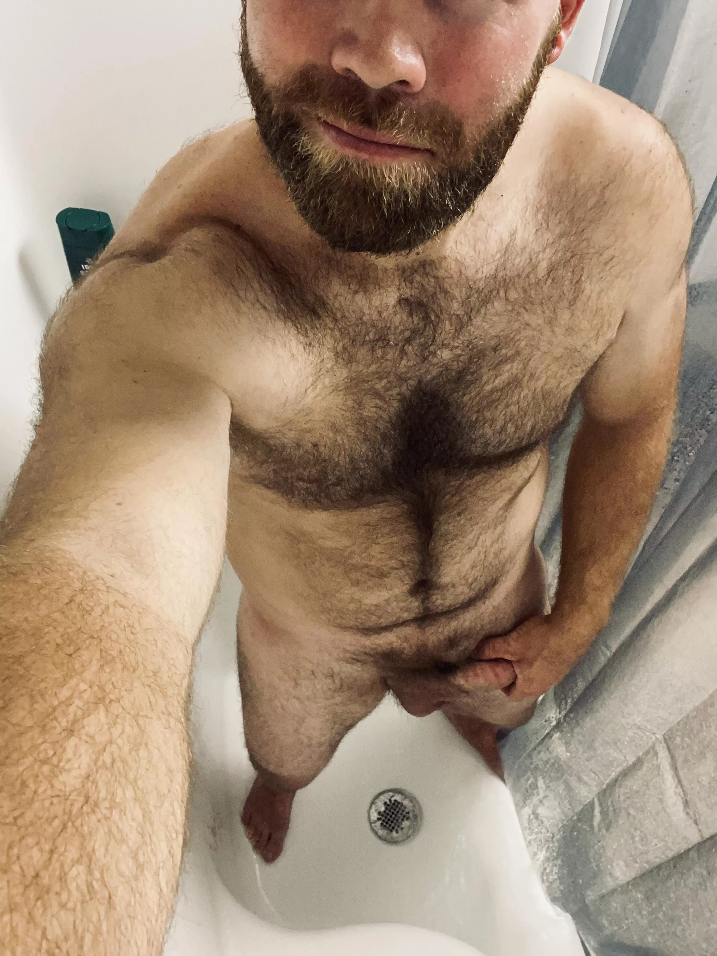 Morning workout, done. Join this 6’5” dadbod in the gym shower for round 2?
