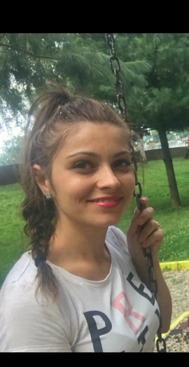 Pretty girl and her loving smile