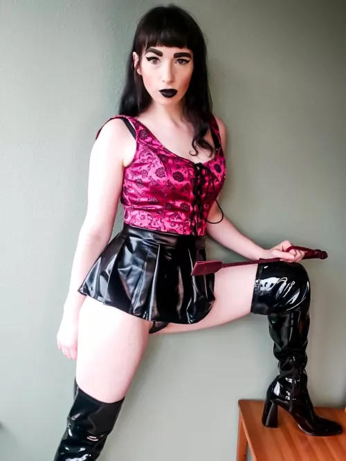 The boots remind you of my power over you.