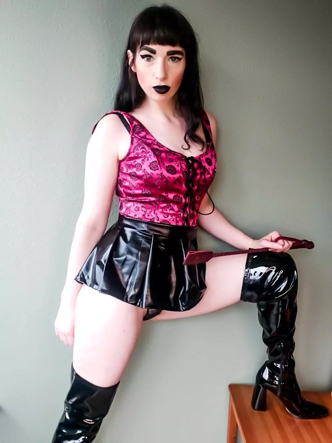 The boots remind you of my power over you.