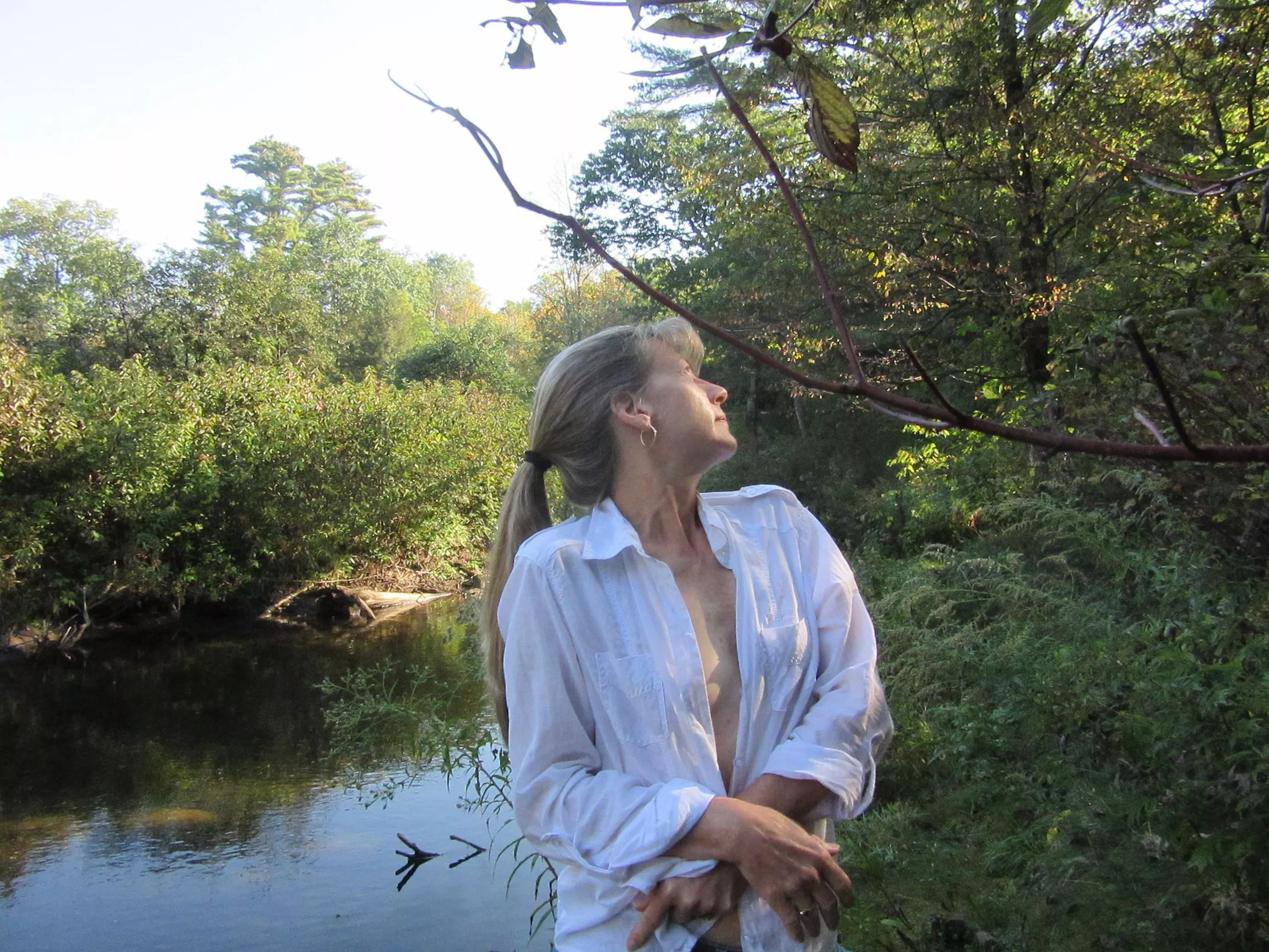 Cotton open shirt with free puppies