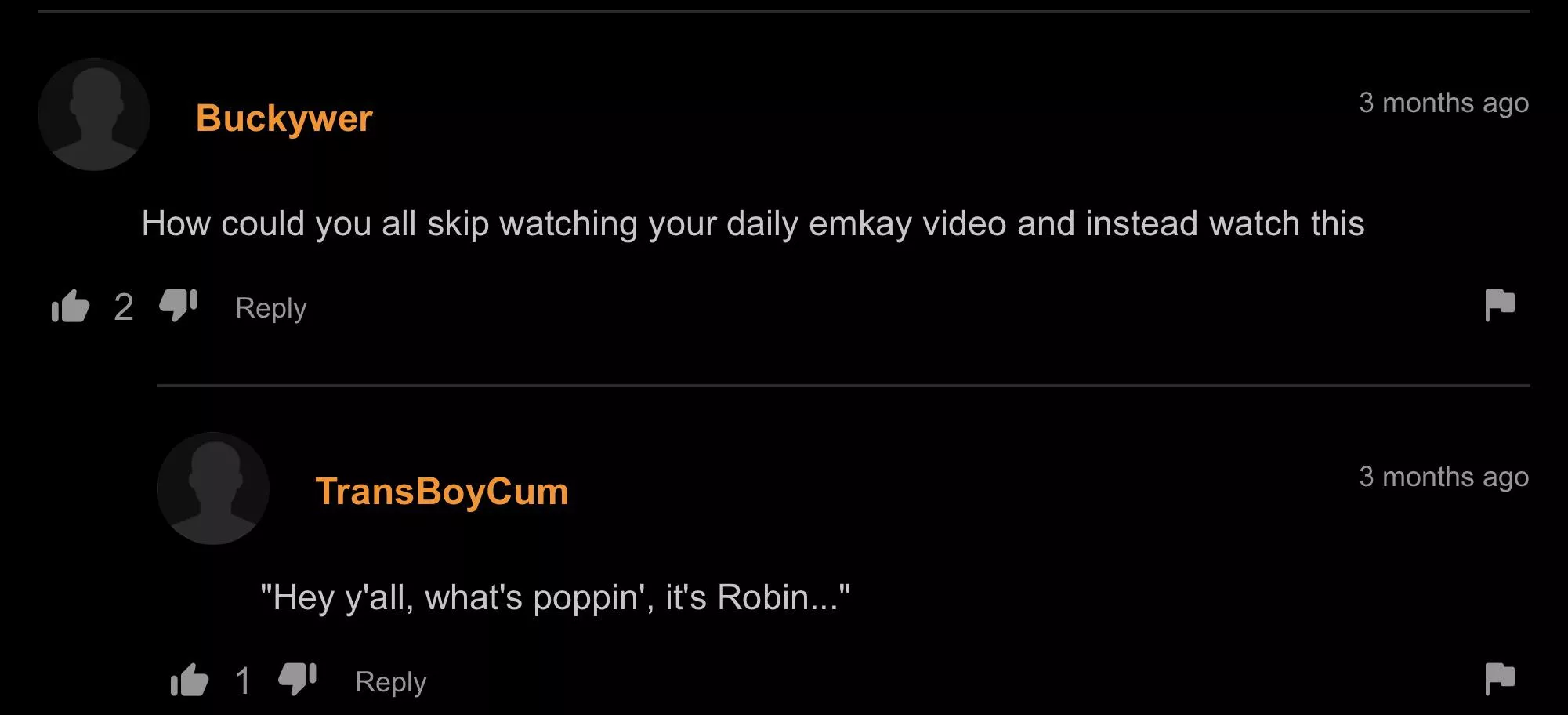 Hey everybody it’s robin