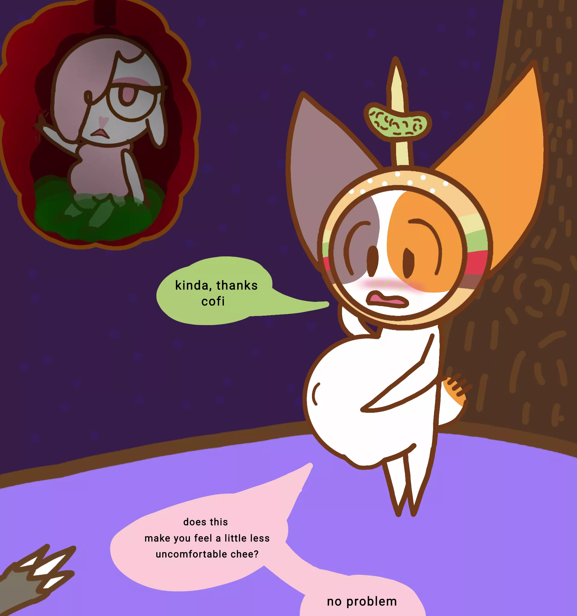 {image} inside belly rubs | cheezborger vore (art by xtheoriginal2011/ me)