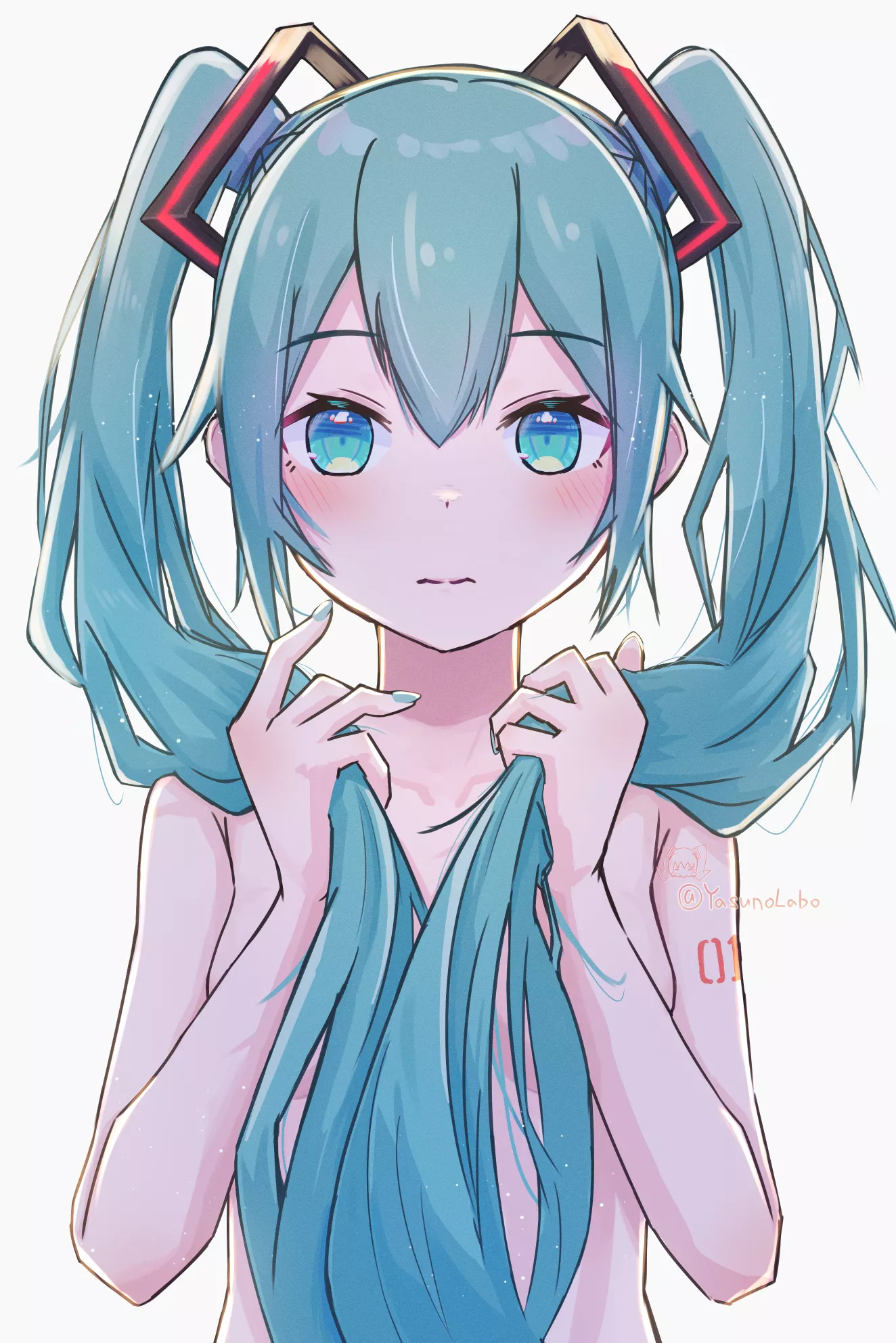 Miku looking cute. (YasunoLabo) [Vocaloid]