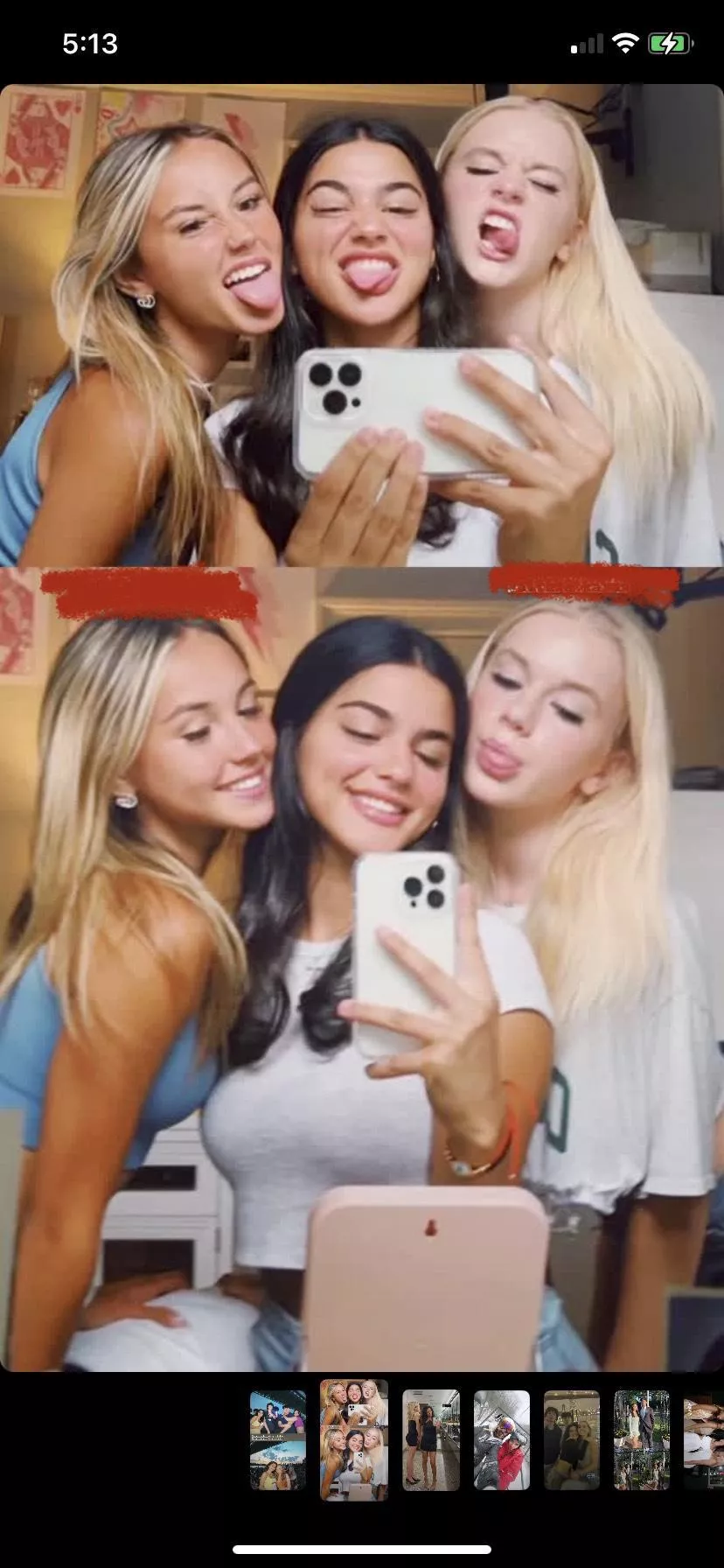 Two blondes and a brunette lmk