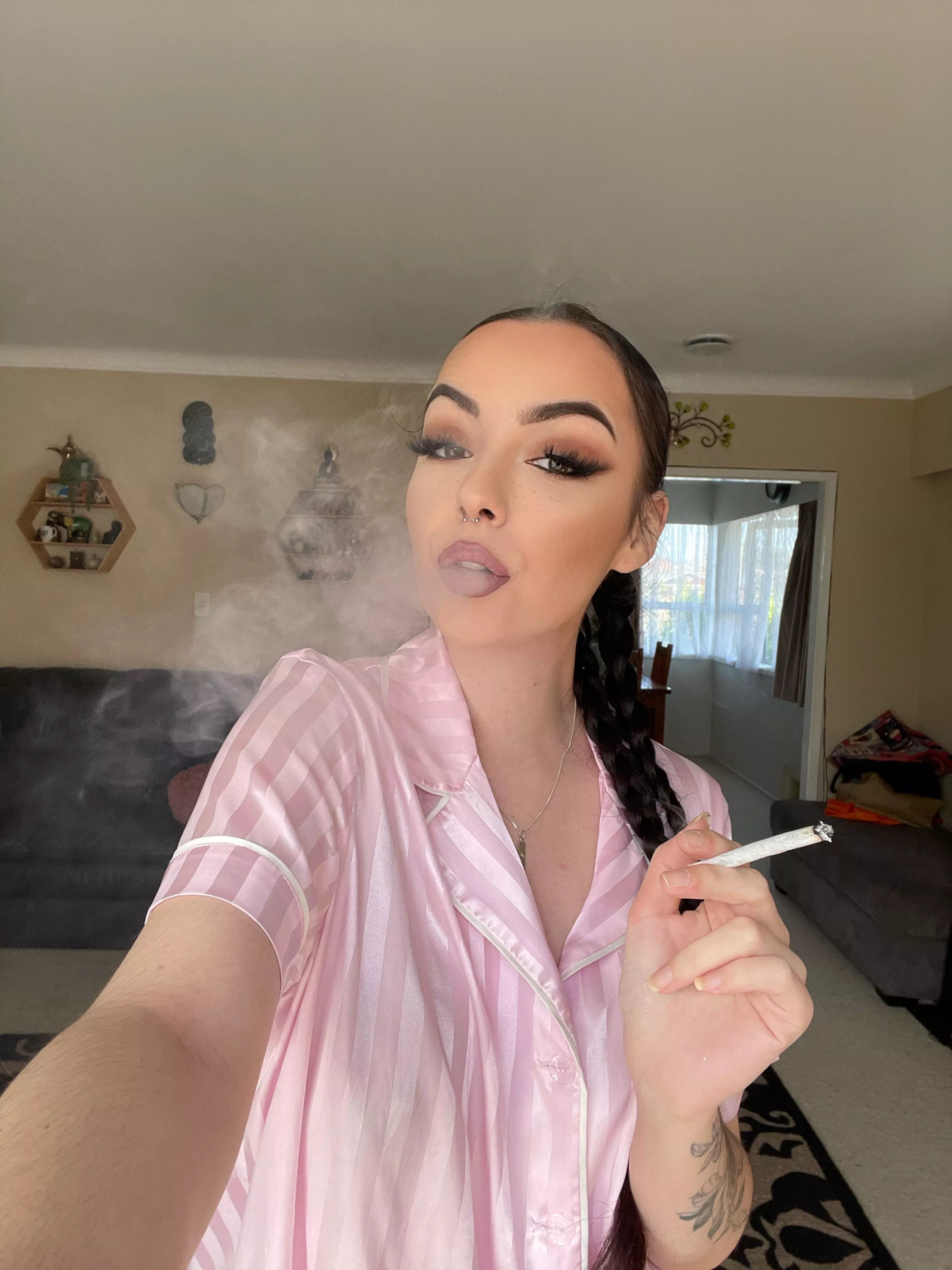 Early morning cigarettes before therapy x