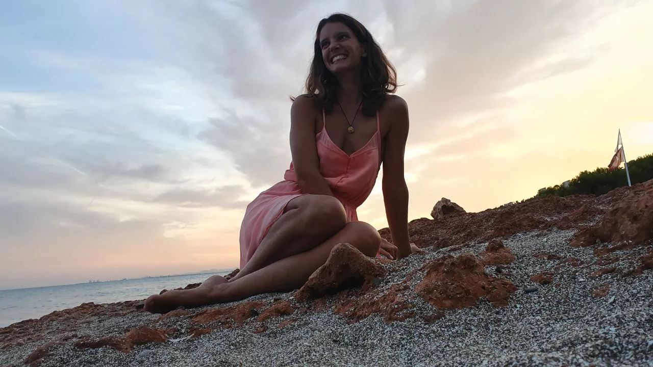 Enjoying the beauty of sunset