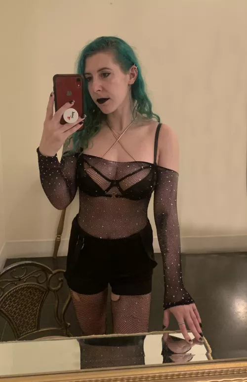 Fishnet body stocking