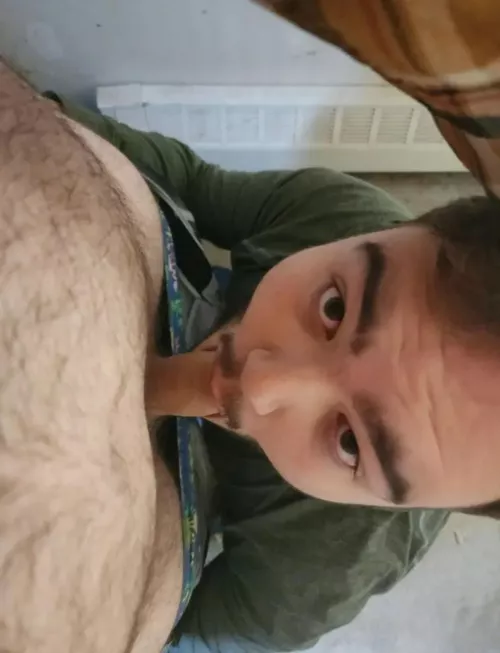 How do I look with a bear cock in my mouth?