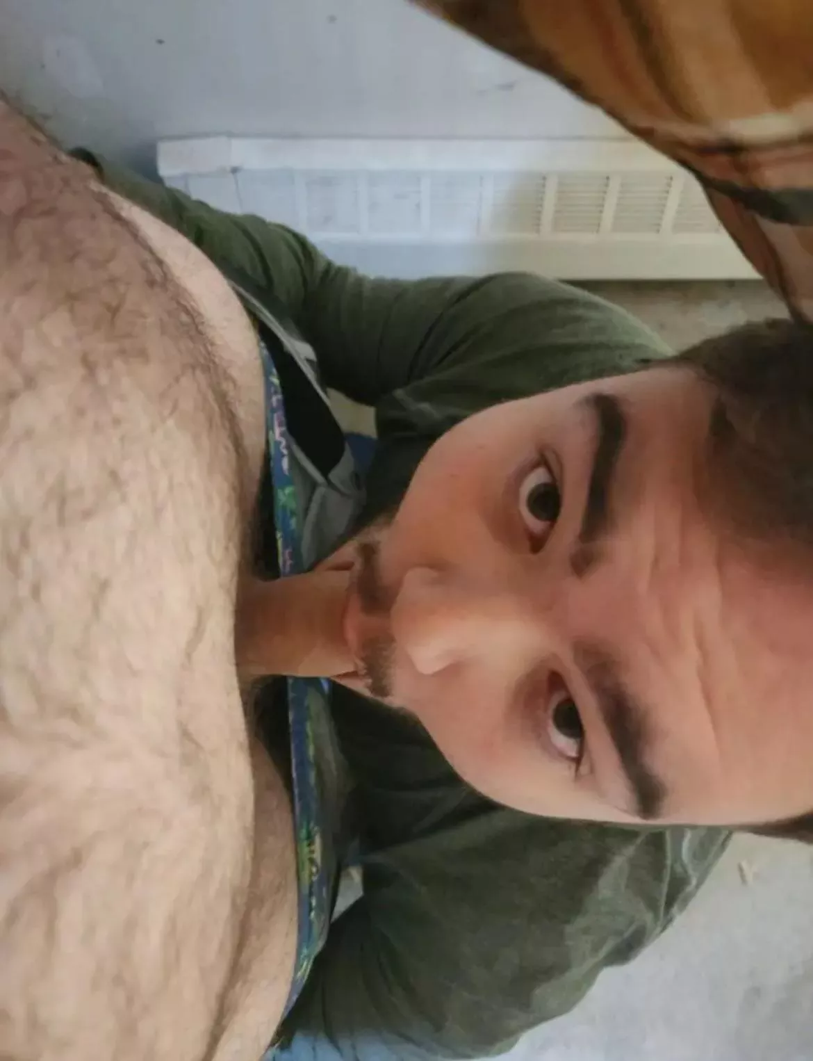 How do I look with a bear cock in my mouth?