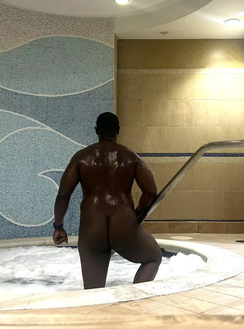 I love the hot tub after a good workout [M]