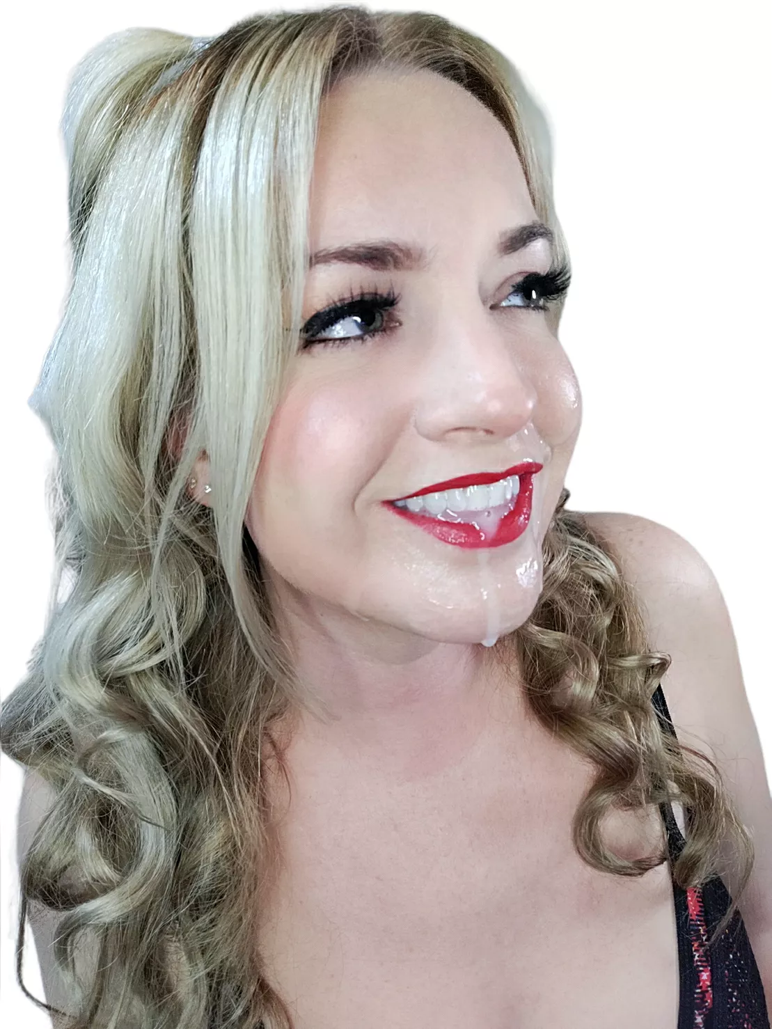 I want my mouth filled (fake cum)