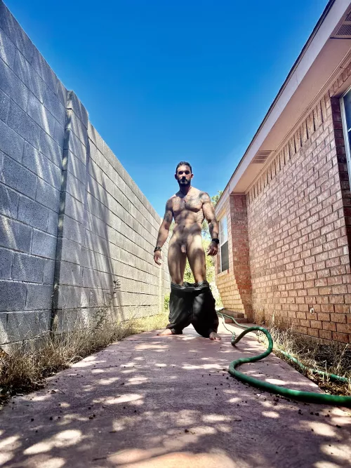 Love feeling the wind on my cock