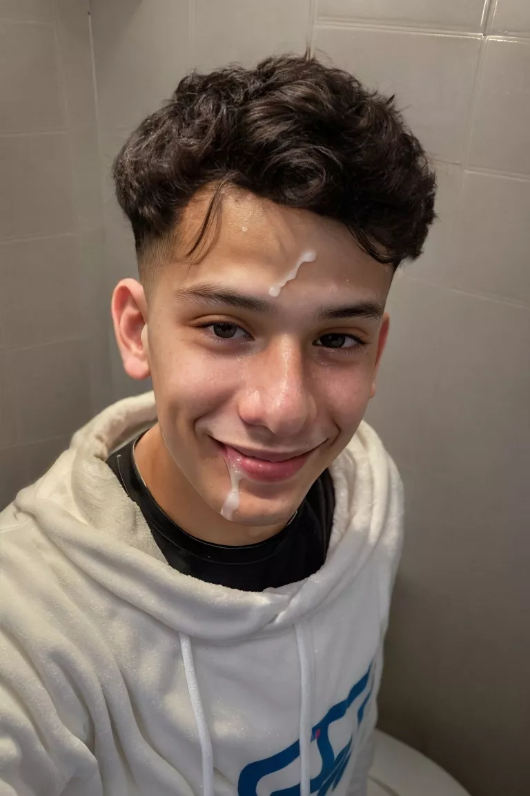 Pov: let me know before you cum - yeah sure don't worry lol 🤤 (In the public restroom)