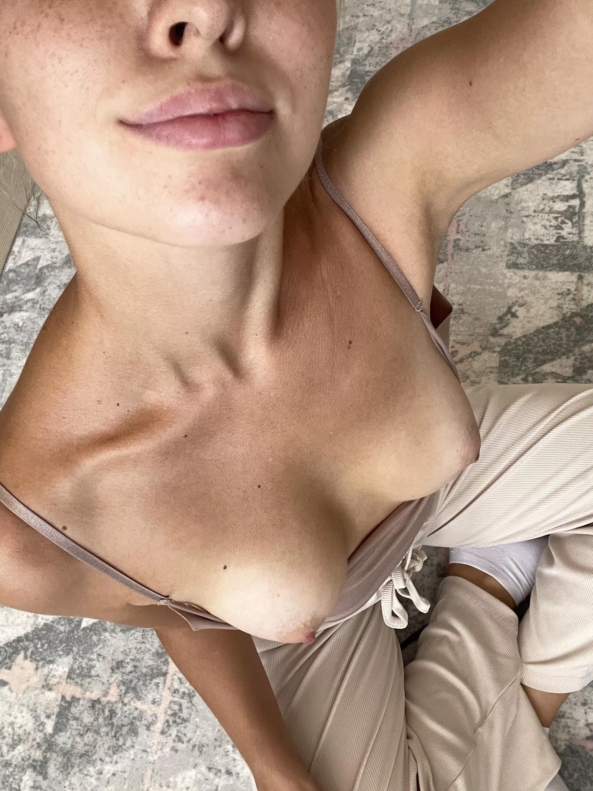 Showing off my boobs' tanlines