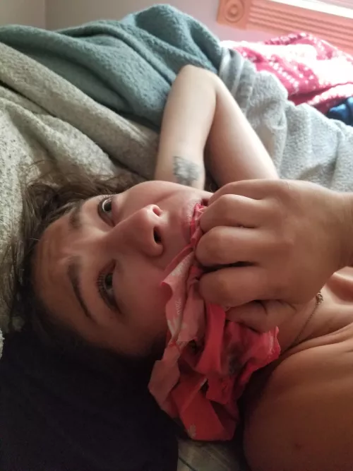 Tasting the cum on these panties