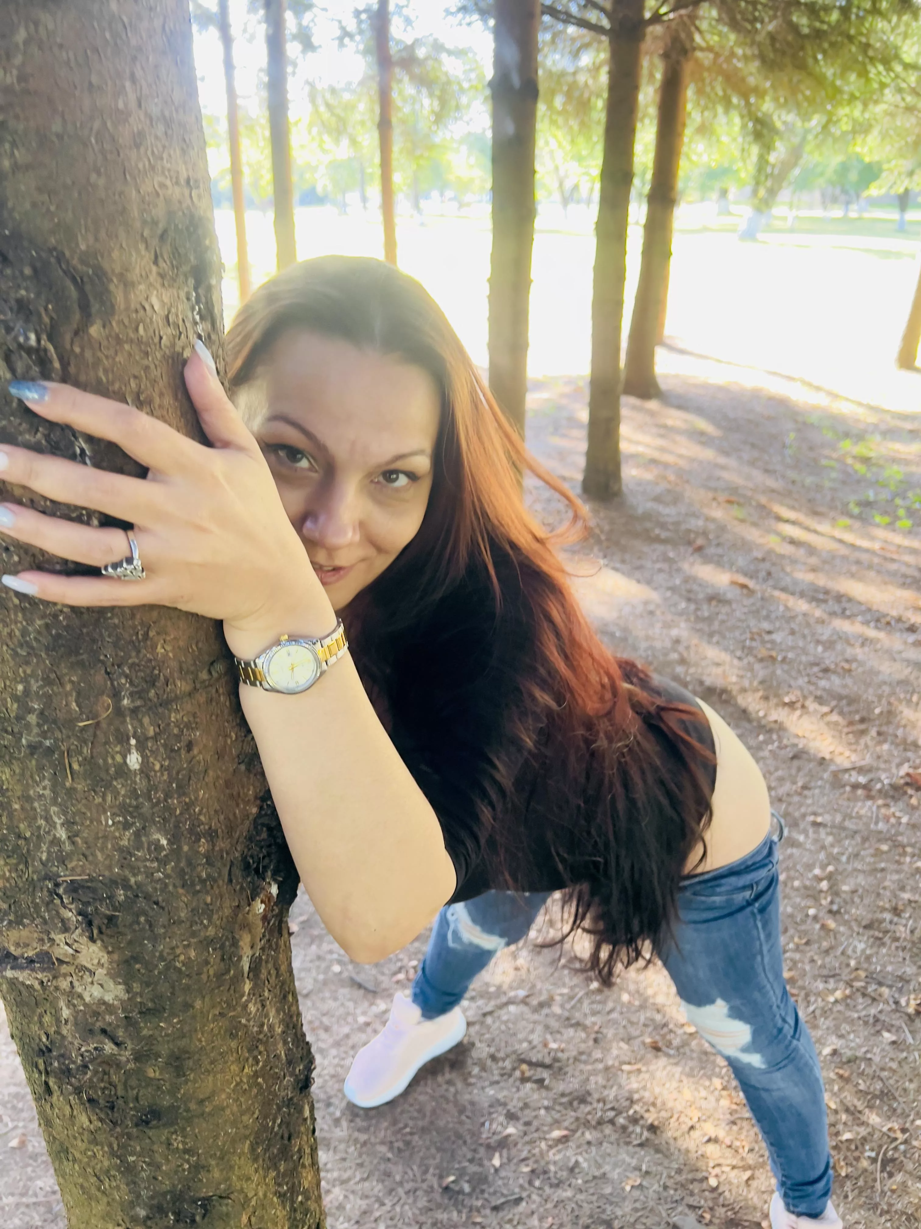 Waiting for you to get behind me