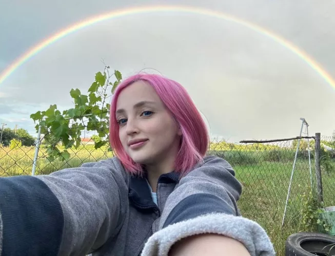 What's more beautiful, me or the view?