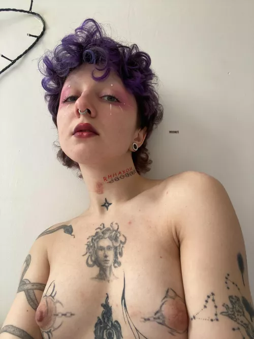 cum all along my tattoo after doggy