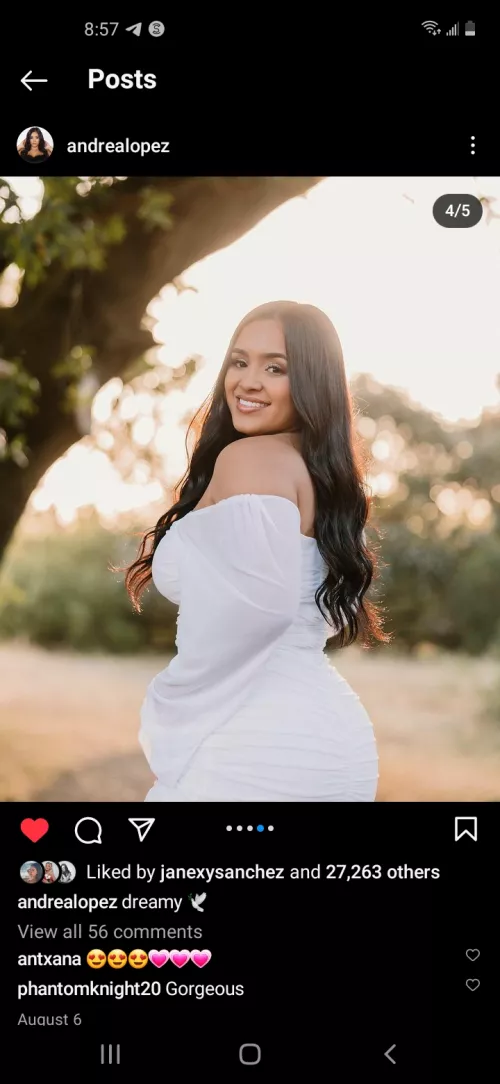 Does Andrea have nude content