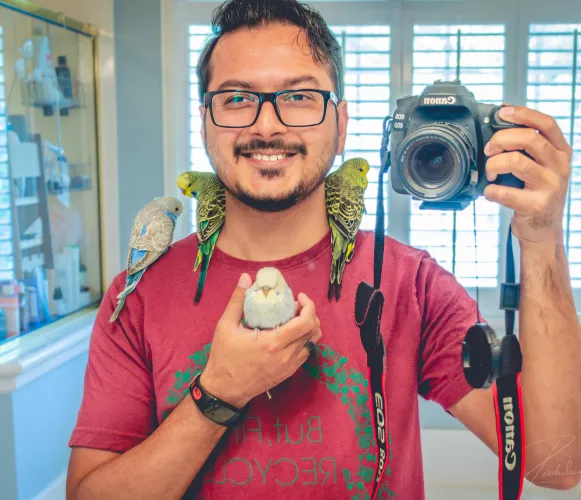 Greetings from your Asian animal dad from Texas. Tell me about your non-human friends, or a random fact about yourself!