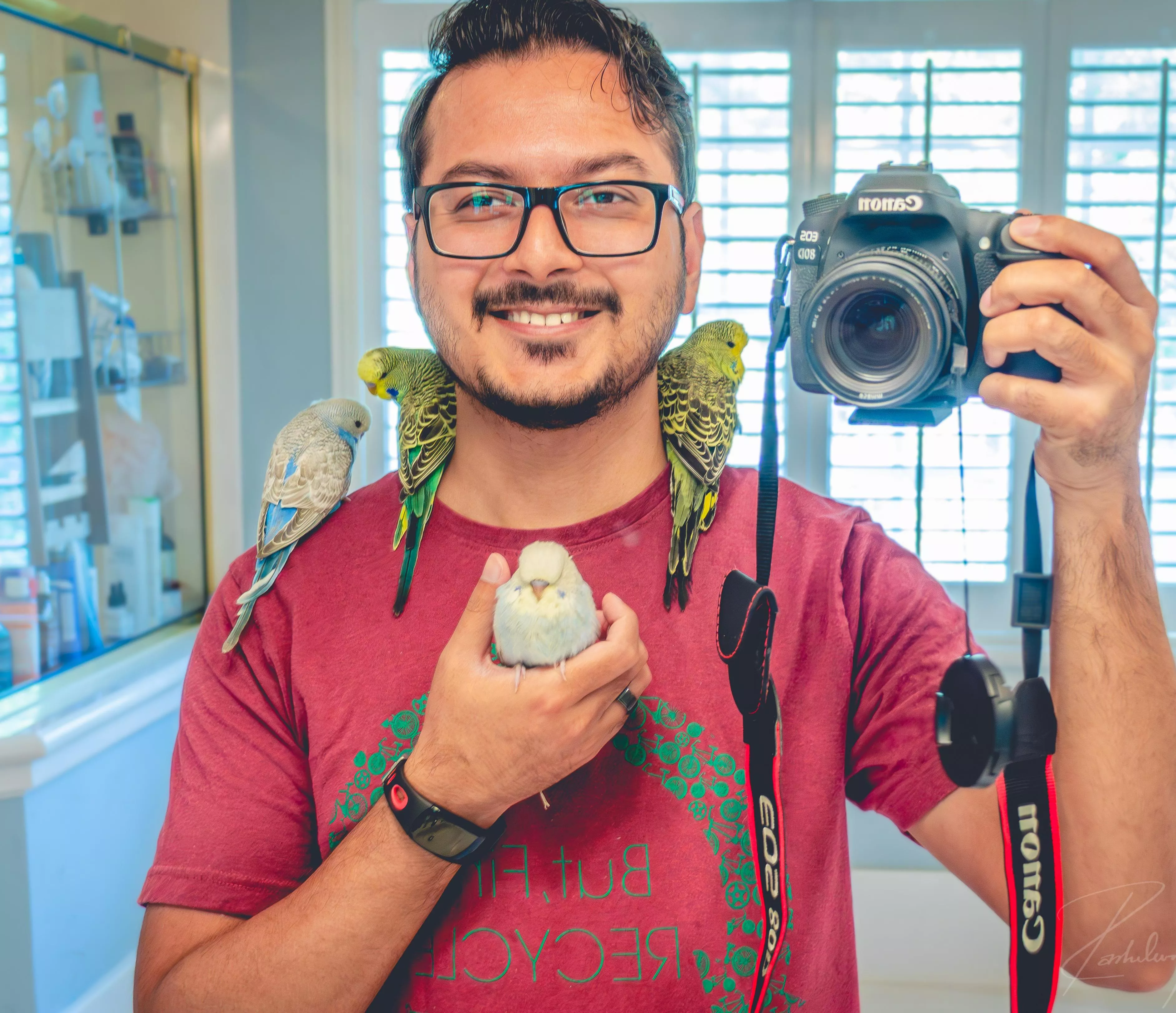 Greetings from your Asian animal dad from Texas. Tell me about your non-human friends, or a random fact about yourself!