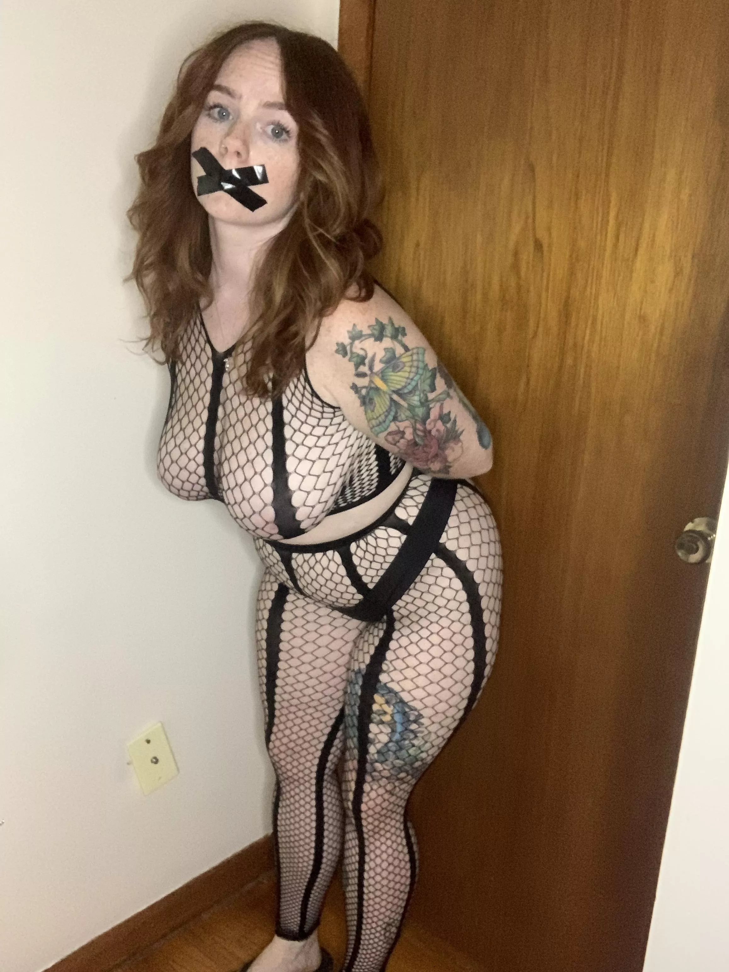 He likes to tie me up and tape my mouth shut while he takes pictures