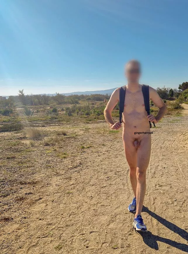 Hiking to the beach!