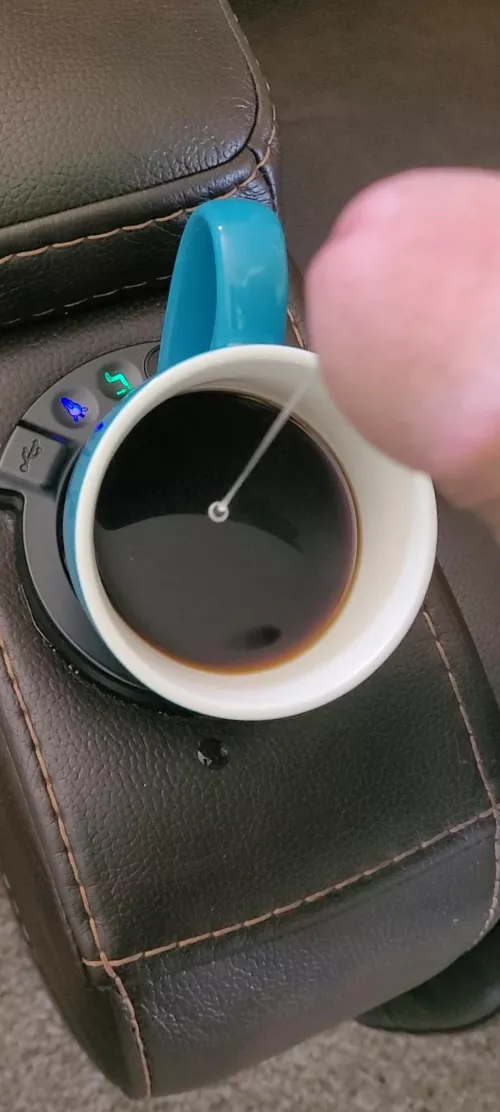 I like cream in my coffee ☕️ 😋