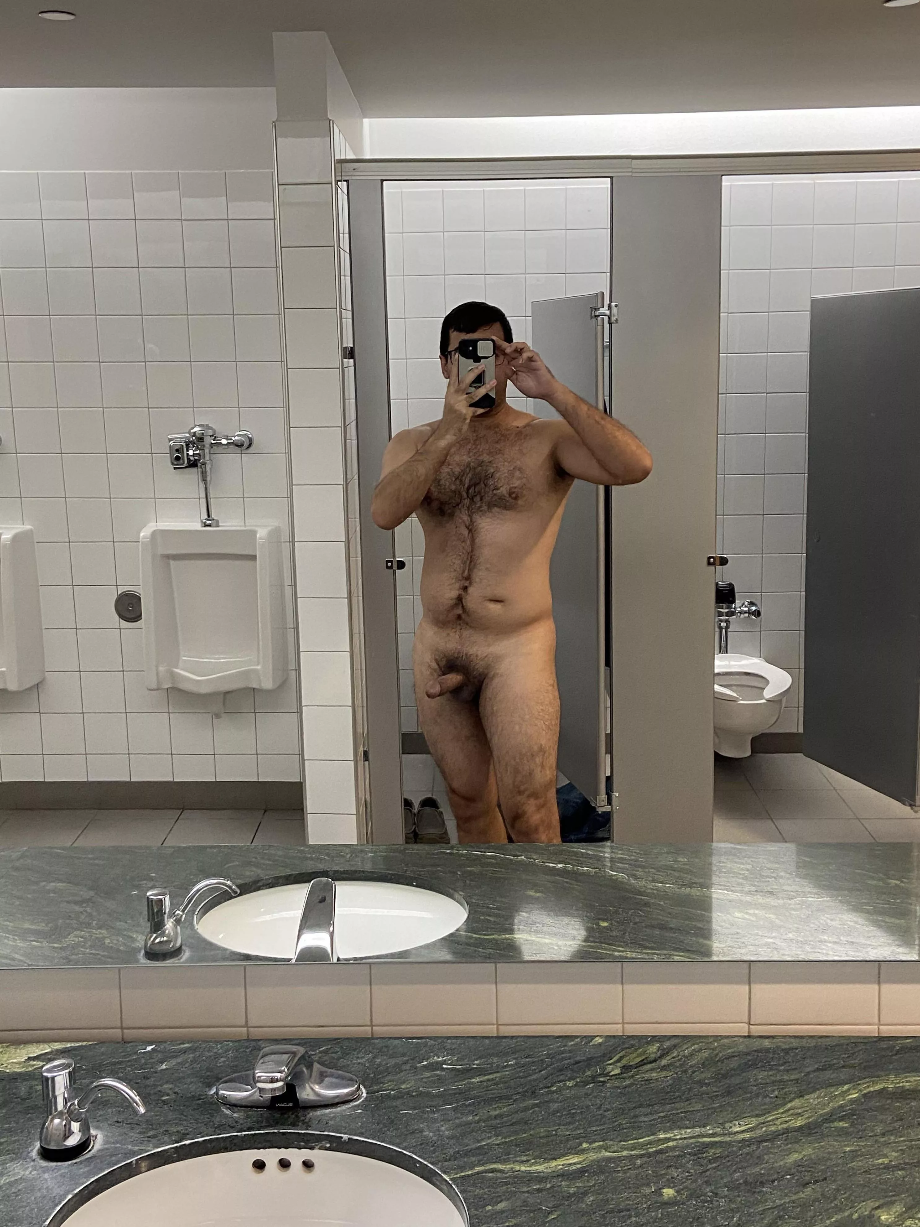 Mall bathroom boner
