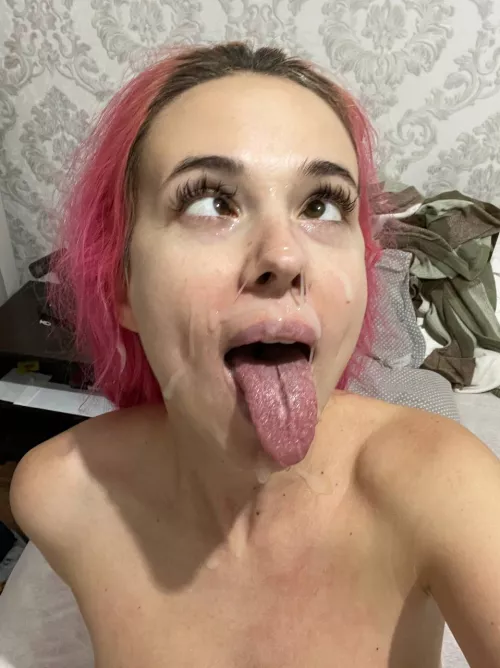 Sexy ahegao in cum
