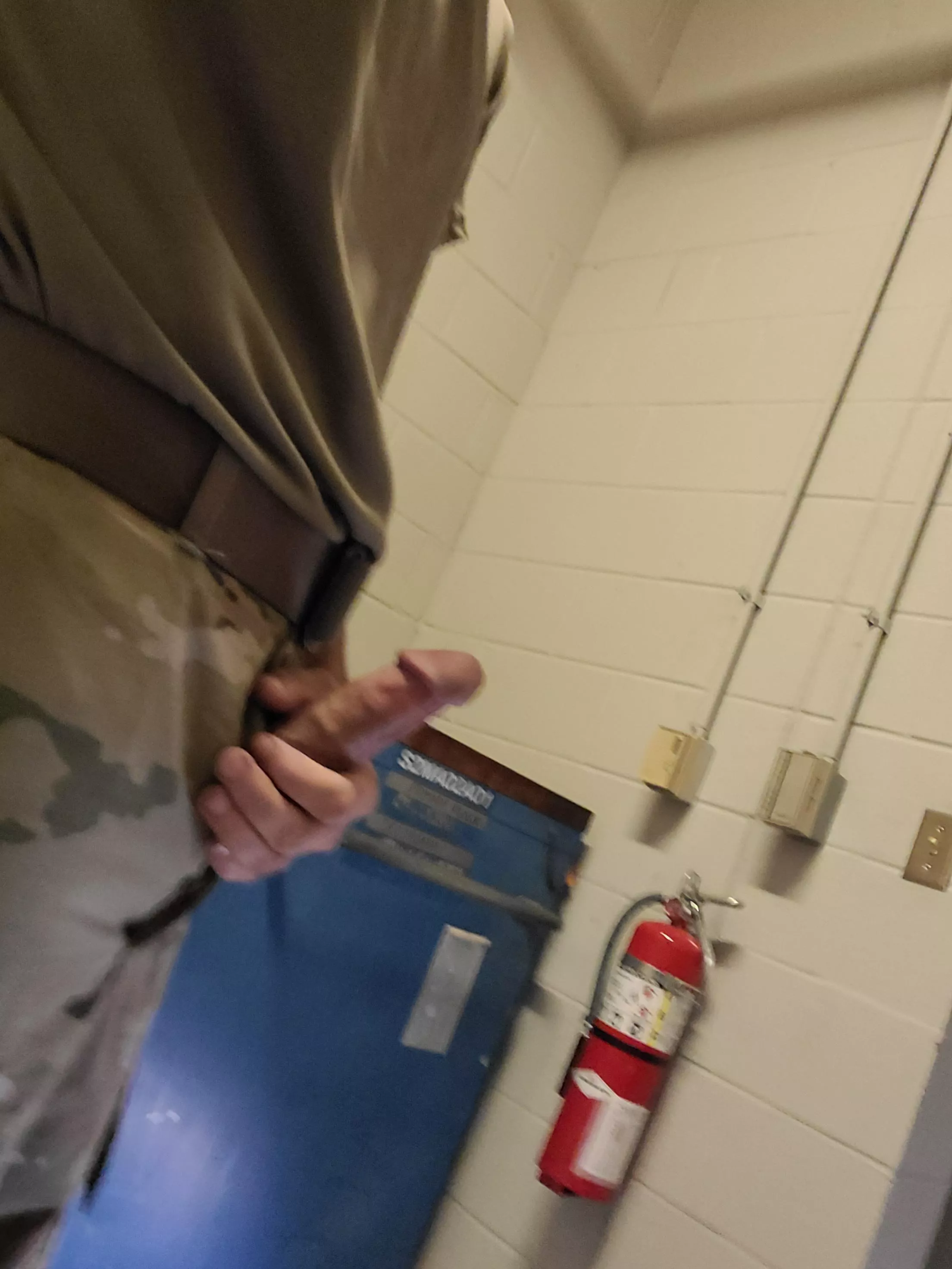 Standing at attention