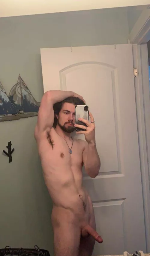 Trying to get better at taking nudes. Would you want more if I sent you this?😈