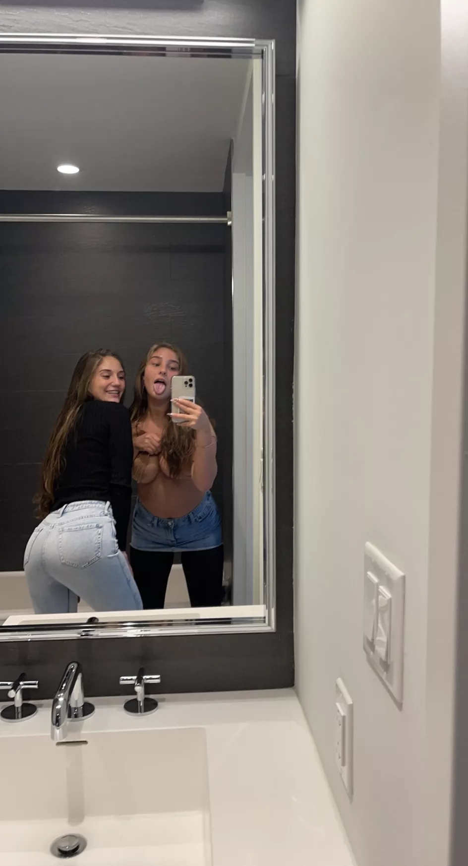 We're both 18, playing in a public place like usual