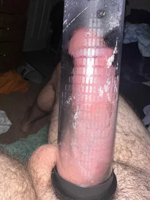 Wow probably the longest I’ve pumped for and this is definitely the biggest it’s ever been