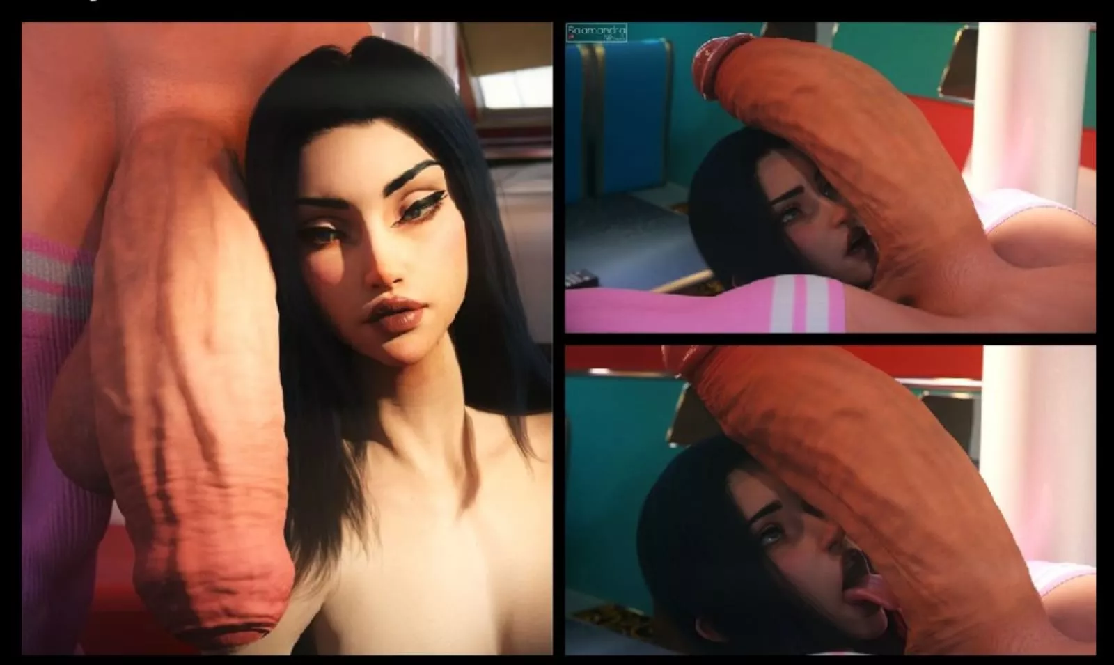 Caitlyn and Vi down time, after a long day... (SalamandraNinja)