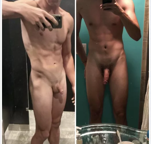 Compared with my gym buddy who’s bigger