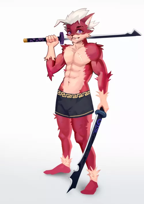 I made my new oc!!!, but he doesn't have a name or clothes, comment ideas that would look good on him!!!!