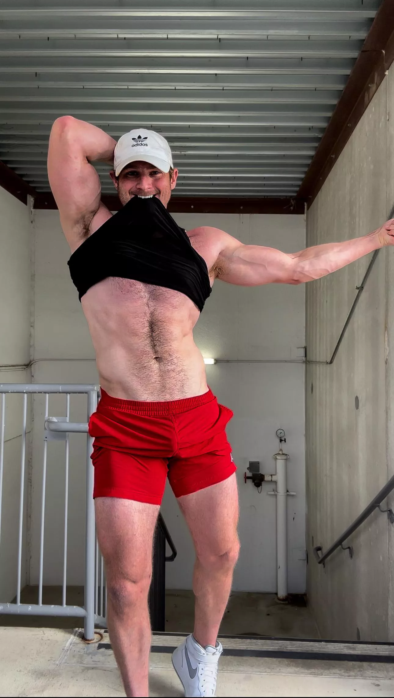 Just poking through my shorts a bit