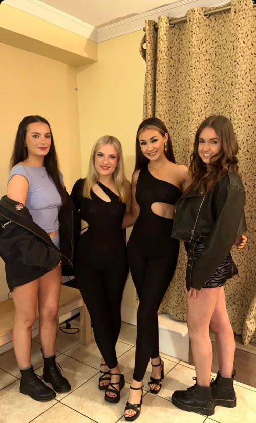 Pick one to fuck & the other three stand & watch you